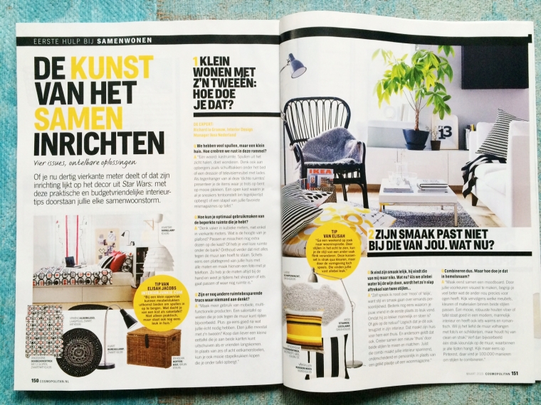 Interior Junkie geeft samenwoontips in Cosmo