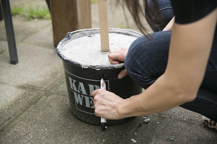 DIY: maak je eigen lichtslinger standaard