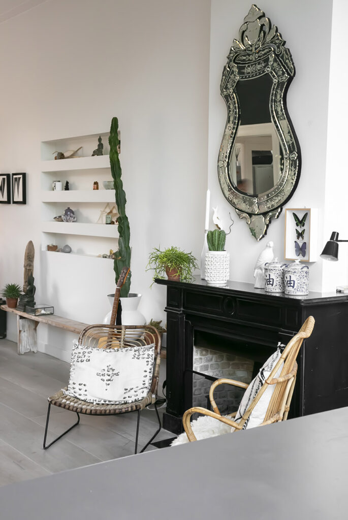 Thuis in het urban boho scandinavian interieur van Hanne