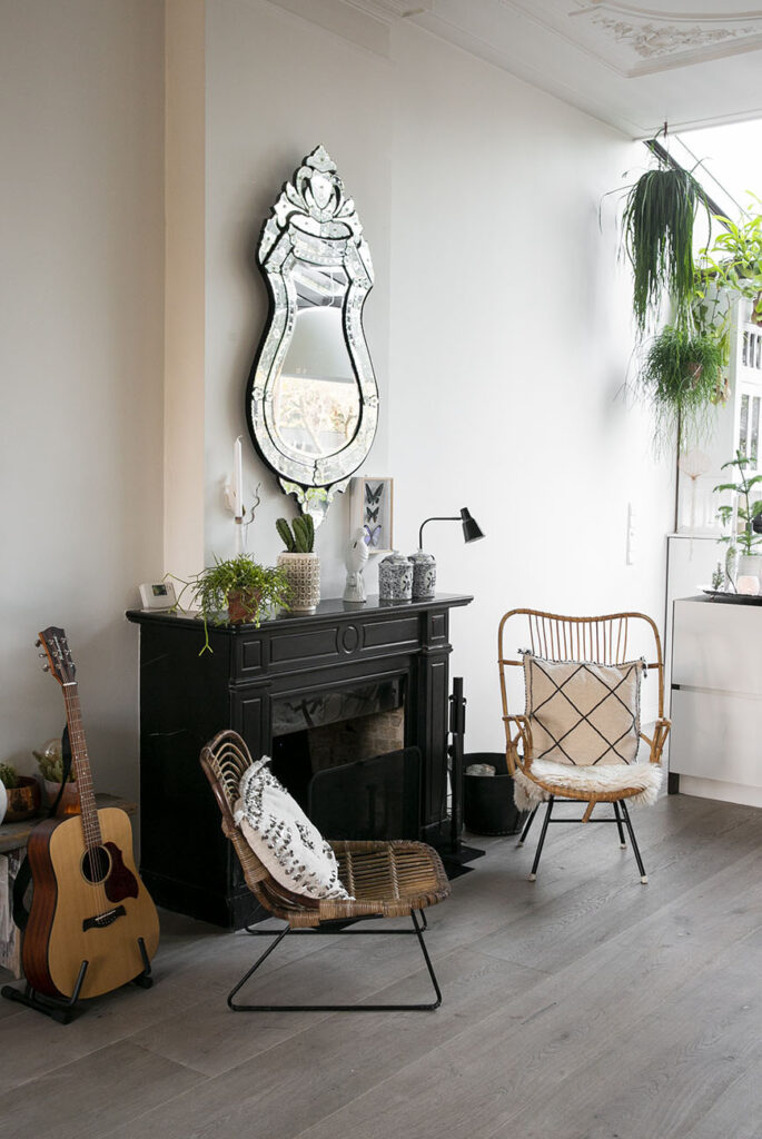 Thuis in het urban boho scandinavian interieur van Hanne