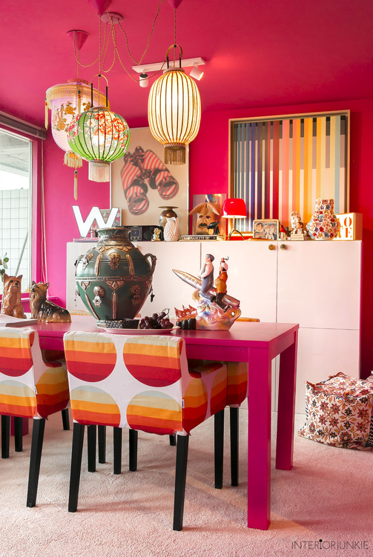 Wooninspiratie uit het knalroze huis van Patrick