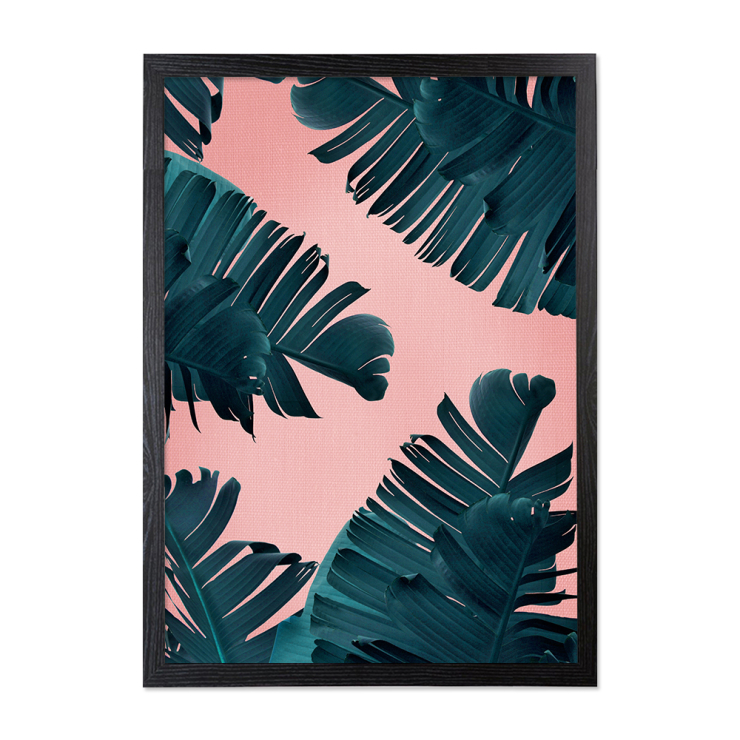 Roze Maandag - Leaf Art Print