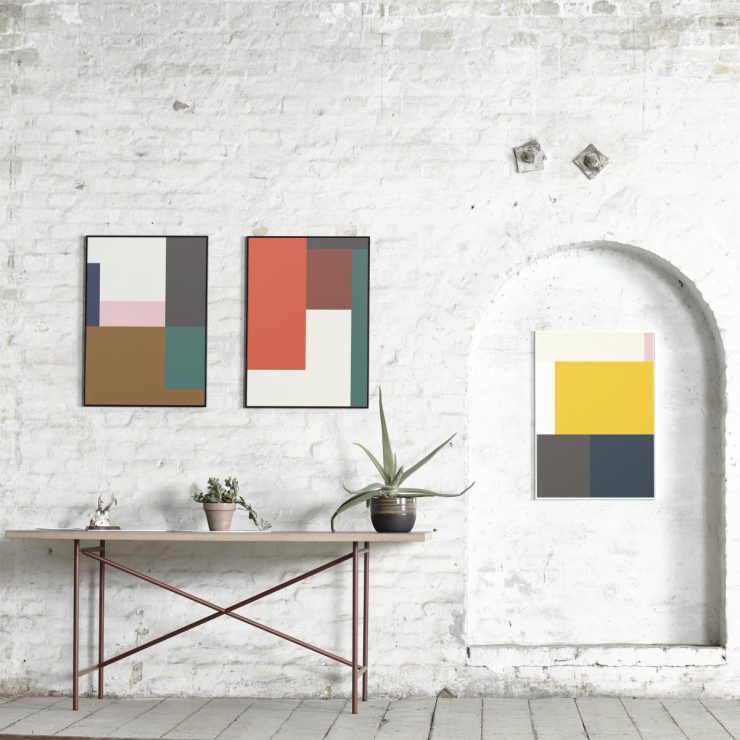 Geometrische vormen - poster - Scandinaviandesigncenter