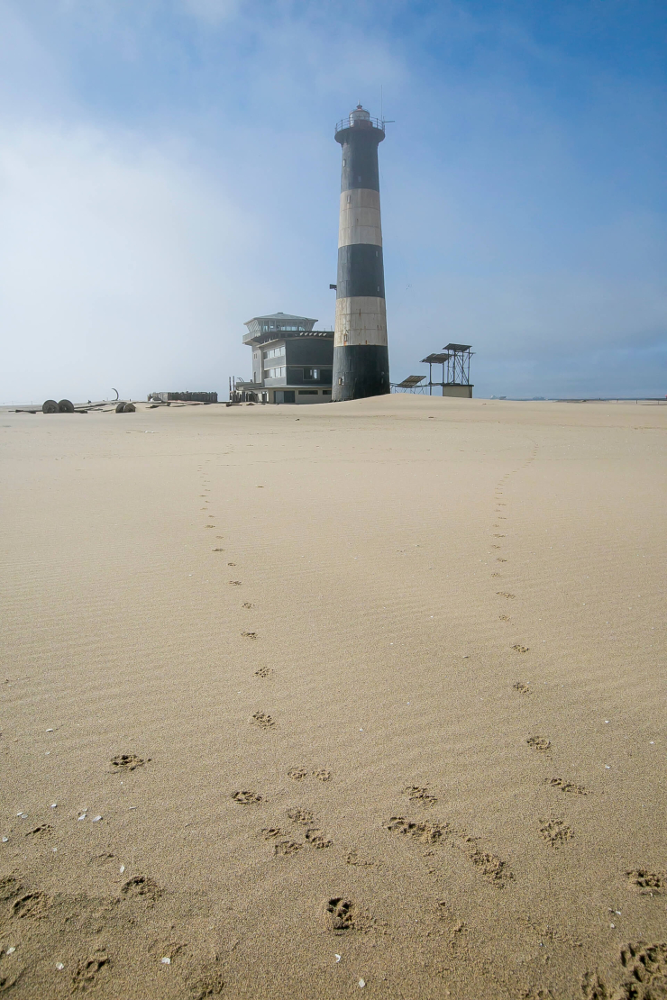 Bijzonder overnachten in Namibie naast een vuurtoren