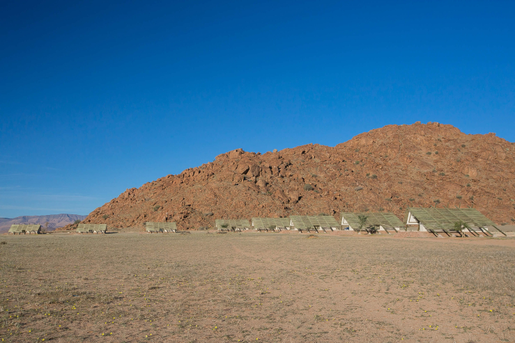 Slapen naast de woestijn in Namibie