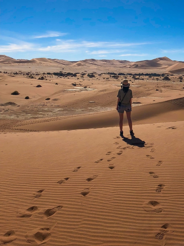 Slapen naast de woestijn in Namibie