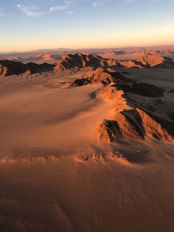 Slapen naast de woestijn in Namibie