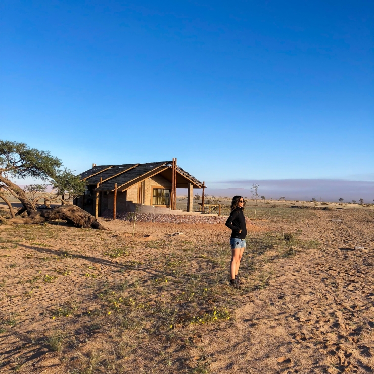 Slapen naast de woestijn in Namibie