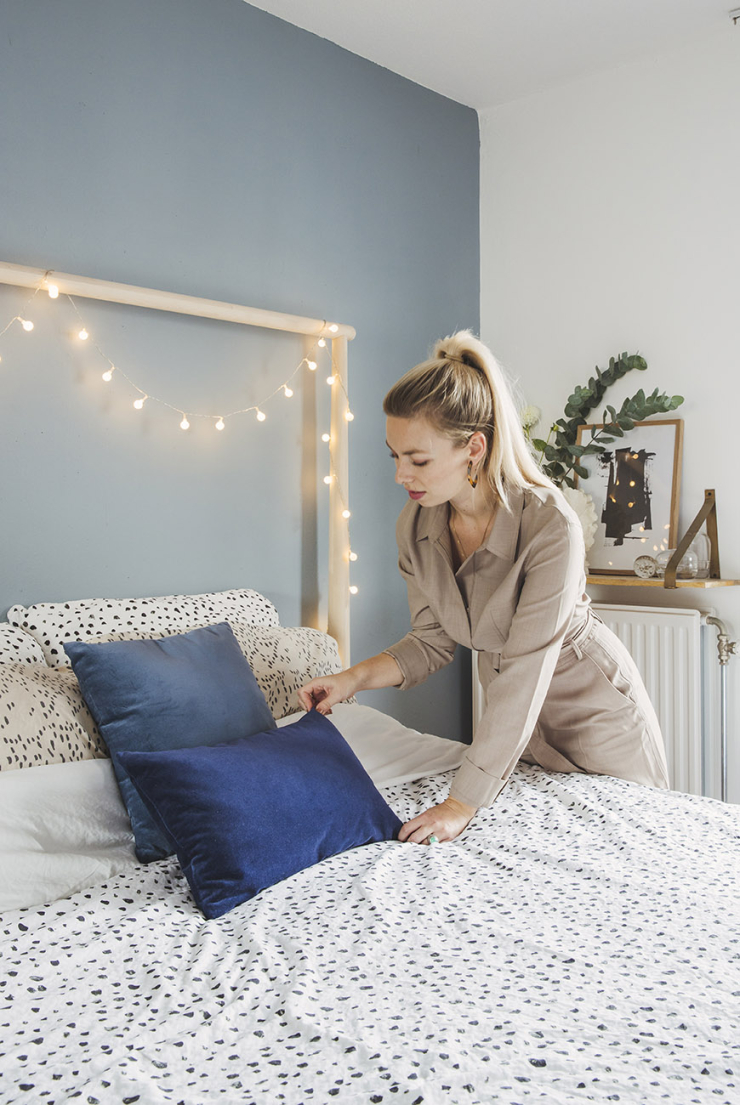 Thuis bij Kiki in een romantisch interieur vol poedertinten en messing