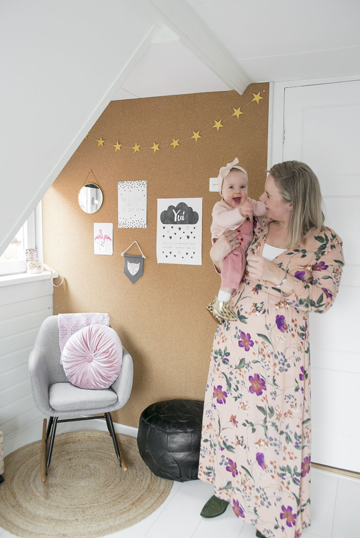 De confetti flamingo babykamer van Kim uit Oud-Rijswijk