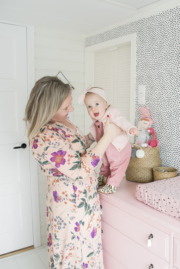 De confetti flamingo babykamer van Kim uit Oud-Rijswijk