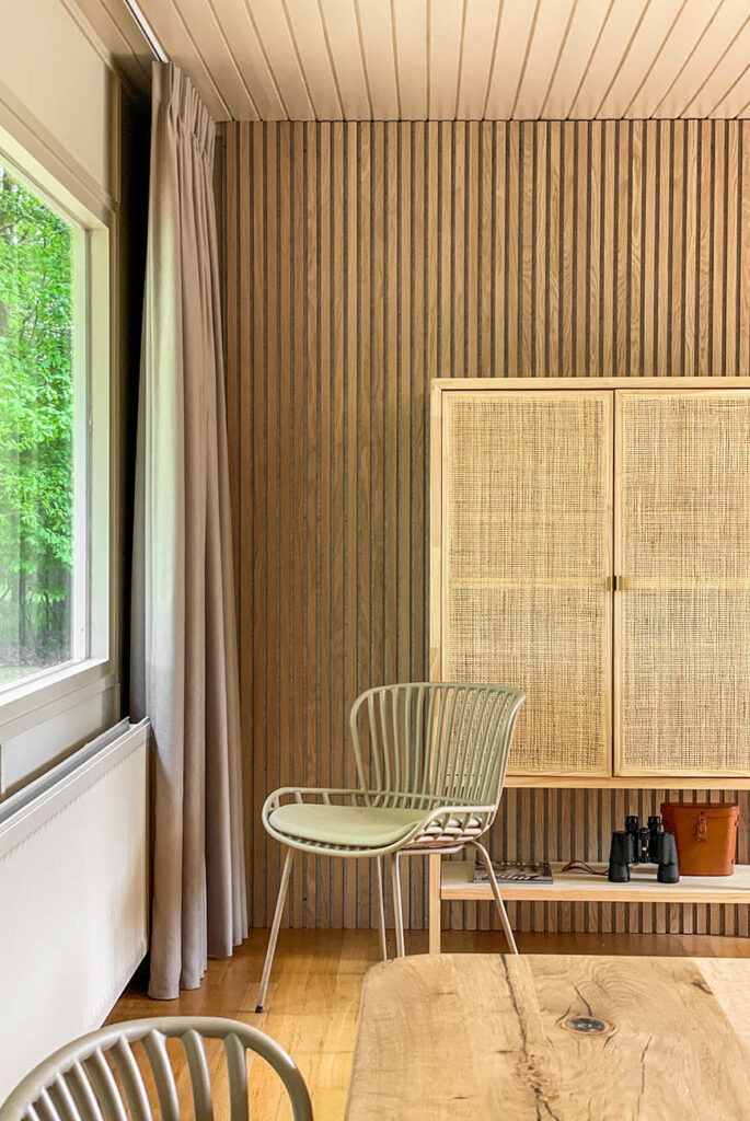 Boek nu ons natuurhuisje Suikerbossie met Japandi interieur